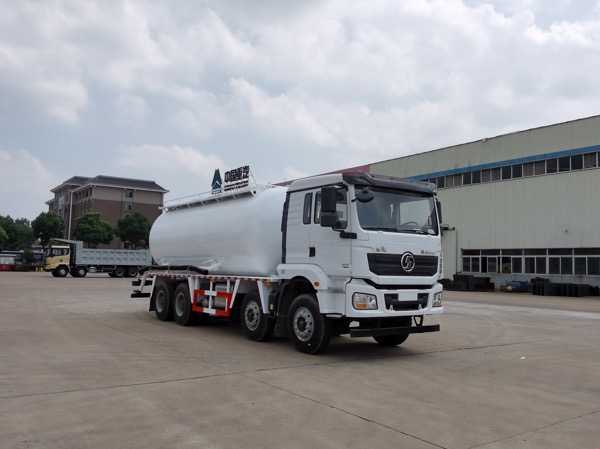 8x4陕汽德龙M3000系列SGZ5311GFLSX6型粉罐车|18立方油田专用下灰罐车（上置空压机）