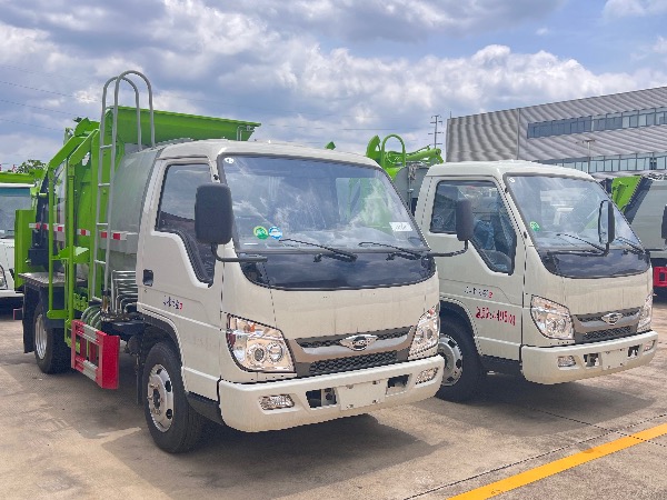 福田时代小卡之星3自装卸式垃圾车｜餐厨垃圾车｜泔水收集车｜挂桶式垃圾车｜压缩垃圾车