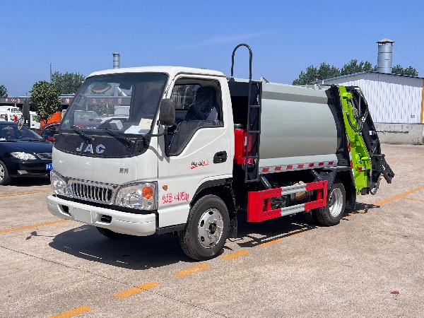 江淮康铃【可上蓝牌】4立方压缩垃圾车｜挂桶垃圾车｜小区生活垃圾收集车
