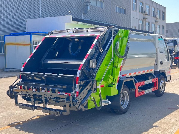 江淮康铃【可上蓝牌】4立方压缩垃圾车｜挂桶垃圾车｜小区生活垃圾收集车