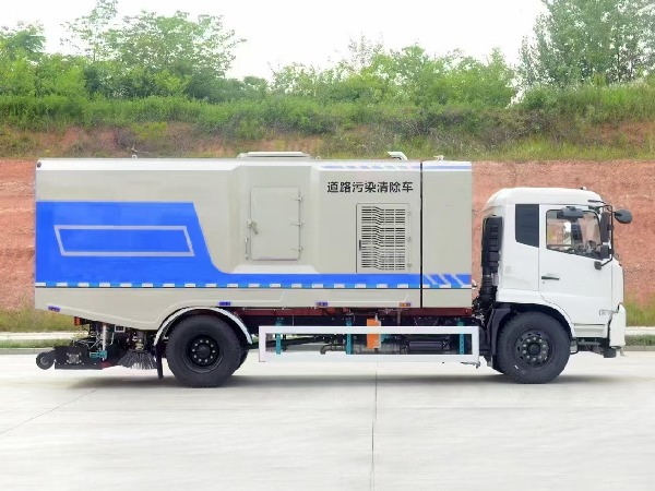 东风天锦5180道路污染清除车|SGZ5189TXCDF6型深度吸尘车|后滚扫吸尘车|扫路车