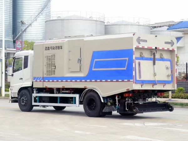 东风天锦5180道路污染清除车|SGZ5189TXCDF6型深度吸尘车|后滚扫吸尘车|扫路车