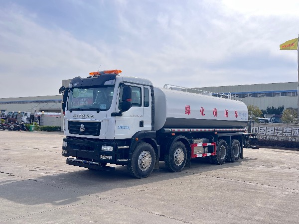 中国重汽汕德卡系列8x4绿化喷洒车|中国重汽湖北华威制造24立方洒水车|华威驰乐牌SGZ5311GPSZZ6C5型绿化喷洒车|雾炮车|抑尘车