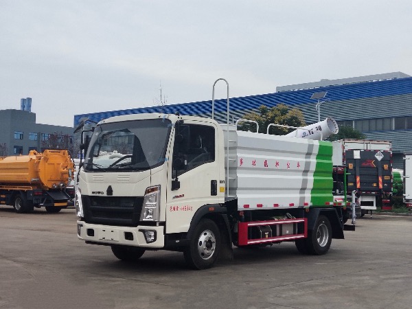 中国重汽HOWO豪沃4X2蓝牌多功能抑尘车｜绿化喷洒车|洒水车｜雾炮车