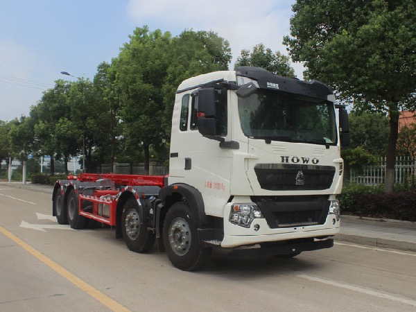 8x4中国重汽HOWO豪沃TX系列SCS5312ZXXZZ6型车厢可卸式垃圾车｜竖直式压缩垃圾箱转运车