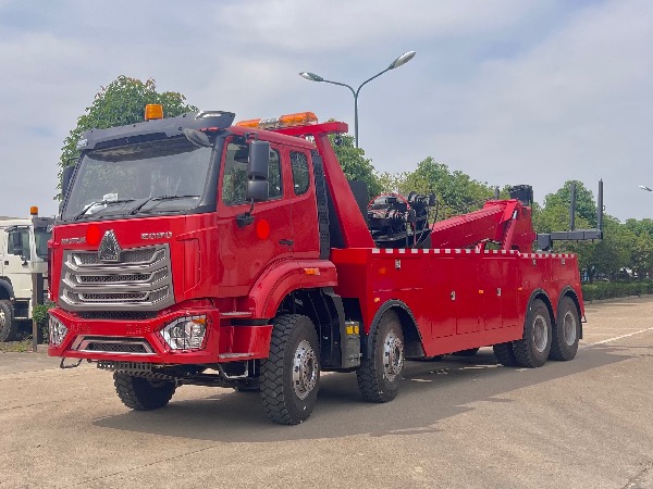 中国重汽HOWO豪沃8x4拖吊连体清障车【海外版】｜清障车｜道路救援车