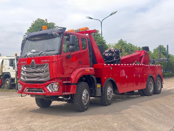 中国重汽HOWO豪沃8x4拖吊连体清障车【海外版】｜清障车｜道路救援车