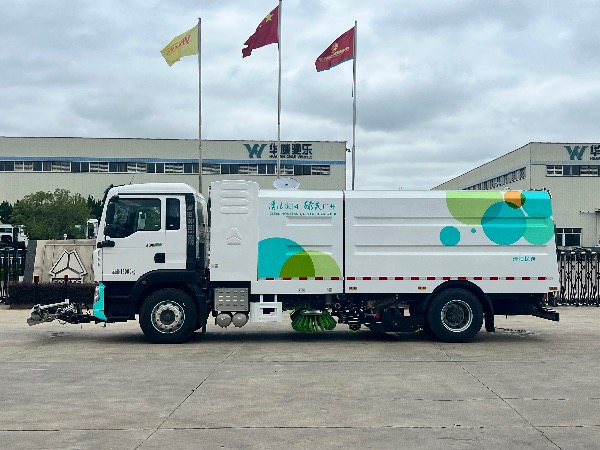 华威驰乐牌SGZ5181TXSZBEV纯电动洗扫车｜中国重汽豪沃TX新能源EV纯电动清扫车｜清洗车｜道路污染清除车｜清扫保洁车