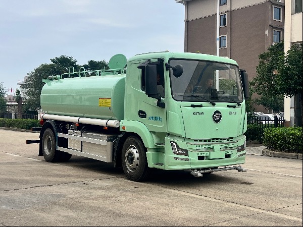 华威驰乐牌SGZ5180GPSHBEV纯电动绿化喷洒车｜湖北华威制造5180新能源洒水车｜10-12立方纯电动EV洒水车