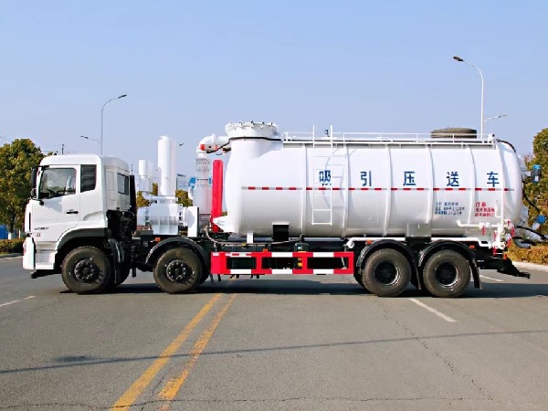 8x4东风天龙VL吸引压送车｜QLC5314GXY3吸引压送车｜钢厂吸排车｜吸灰车｜粉罐车