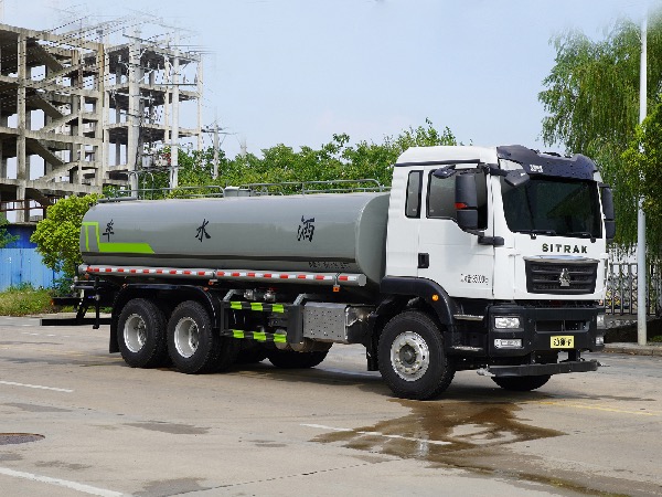 湖北华威20-22立方SGZ5250GSSZZ6洒水车｜中国重汽-汕德卡6x4后八轮绿化喷洒车｜SGZ5255GPSZZ6B绿化喷洒车