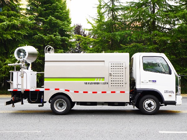 福田奥铃智蓝纯电动EV多功能抑尘车｜路面清洗车｜环卫洒水车｜绿化喷洒车｜5041TDYBJBEV纯电动多功能抑尘车｜雾炮车