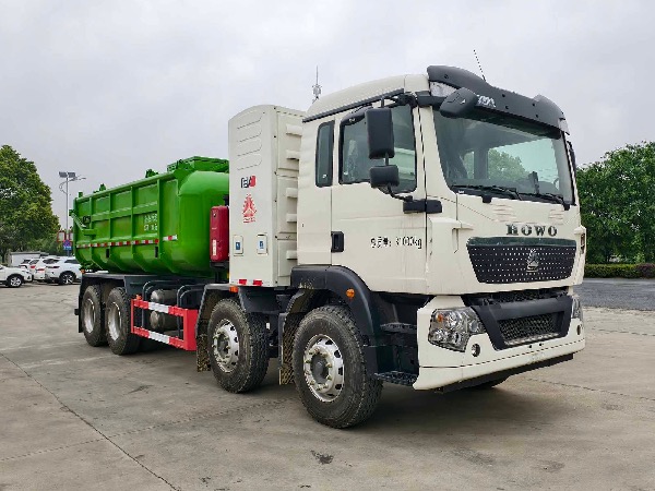 华威驰乐牌SGZ5310GWNZZBEV纯电动污泥运输车｜中国重汽豪沃TX系列纯电动EV污泥运输车｜HW-19/20环保型厢式污泥运输车